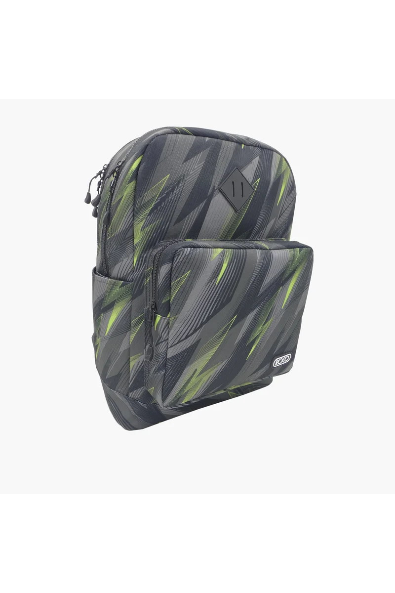 روكو All-Over Abstract Print Backpack - 17 inches